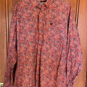 Cinch Men's Paisley Button Down Shirt